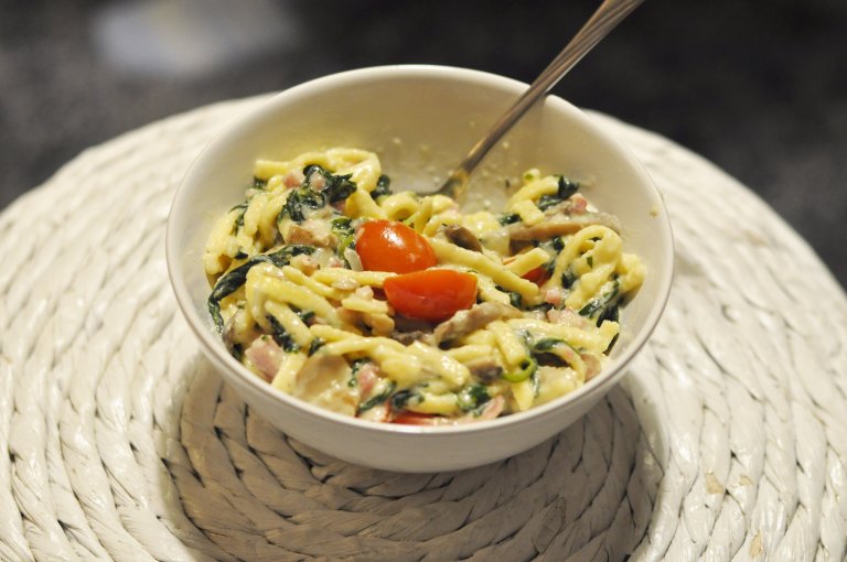 Käsespätzle mit Spinat Rezept ⋆ kweach